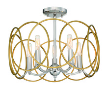  4025-679 - Chassell - 5 Light Semi Flush/Pendant Convertible