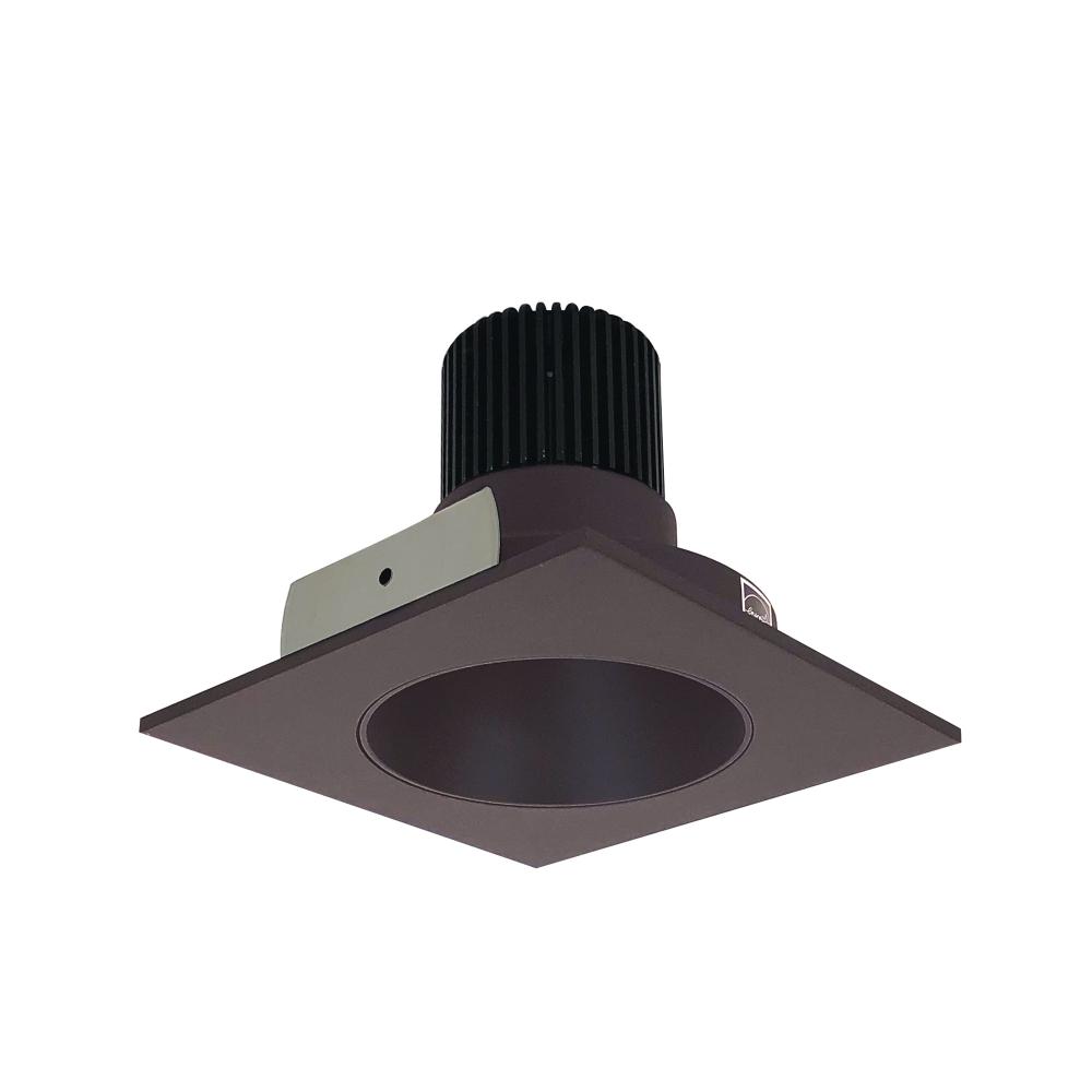 4" Iolite LED Square Reflector with Round Aperture, 800lm / 14W, 5000K, Bronze Reflector /