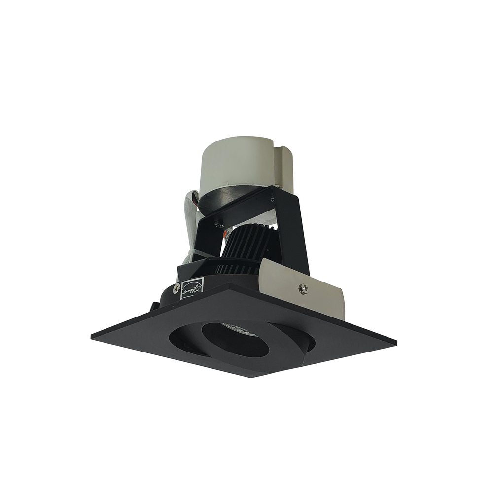 4" Iolite LED Square Adjustable Gimbal Retrofit, 1000lm / 12W, 3000K, Black Finish