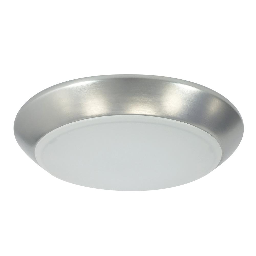 8" AC Opal LED Surface Mount, 2150lm / 30W, 2700K, Natural Metal finish