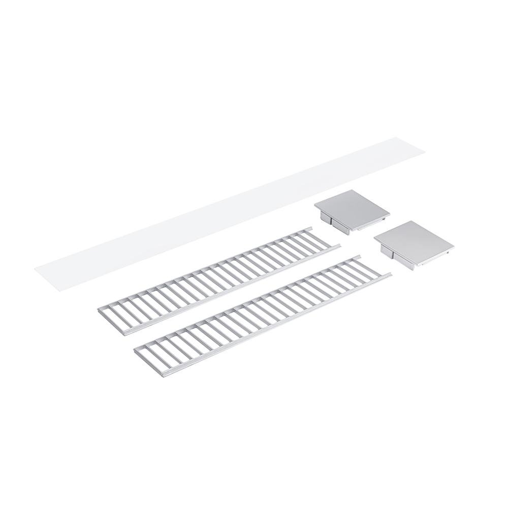 Louver Accessory Set for NLUD-4334, Aluminum Louver, Aluminum End Caps