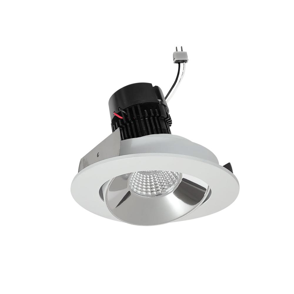 4" Pearl Low Voltage LED Round Adjustable Cone Retrofit, 1200lm / 11W, 3000K, Specular Clear