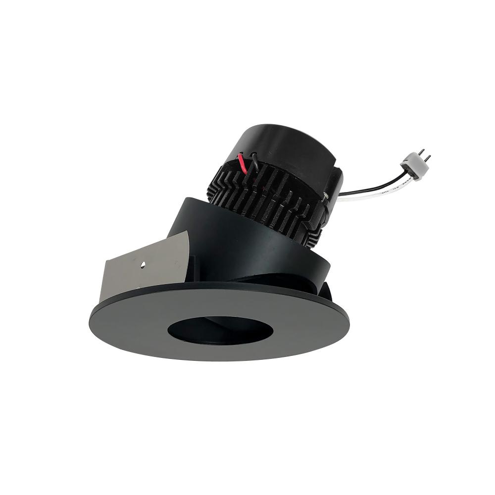 4" Pearl Low Voltage LED Round Adjustable Pinhole Retrofit, 600lm / 11W, Comfort Dim, Black