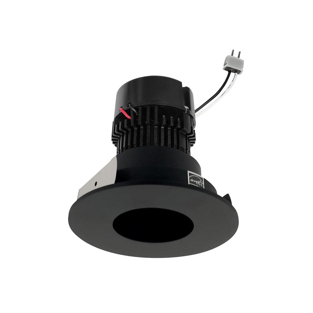 4" Pearl Low Voltage LED Round Pinhole Retrofit, 550lm / 11W, Comfort Dim, Black Pinhole / Black