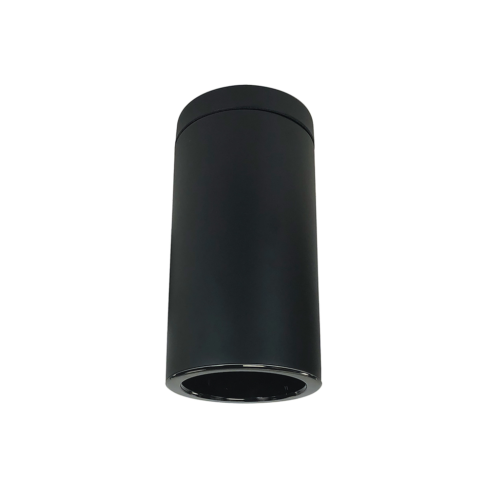 6" Sapphire III Surface Mount Black Cylinder, Black Reflector/Black Flange, 120-277; 0-10V