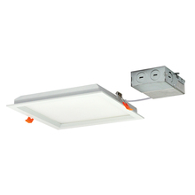  NFLIN-S82235WWLE4 - 8" FLIN Square Recessed LED, 2350lm, 3500K, 33W, 120/277V Triac/ELV Dimming, White