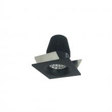 Nora NIOB-1SNBCDXBB - 1" Iolite LED BWF Square Bullnose, 600lm, Comfort Dim, Black Reflector / Black Flange