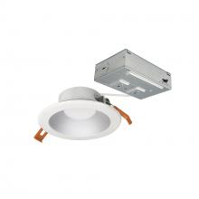  NLTH-41TW-HZMPWLE4 - 4" Theia LED Can-less Downlight with Selectable CCT, 120-277V input; 950lm / 10W, Haze Reflector