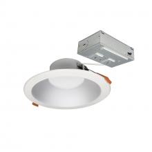  NLTH-61TW-HZMPWLE4 - 6" Theia LED Downlight with Selectable CCT, 120-277V 0-10V, Haze/Matte Powder White Finish