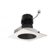 Nora NPRLV-4SNDCCDXBW - 4" Pearl Low Voltage LED Square Retrofit Reflector with Round Aperture, 700lm / 11W, Comfort