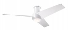  AMB-FM-MW-56-MW-870-WC - Ambit Flush DC Fan- Matte White Finish; 56" Matte White Blades; 17W LED (Matte White Trim)