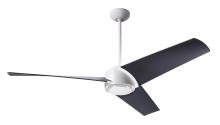  AMB-MW-56-MB-NL-WC - Ambit DC Fan- Matte White Finish; 56" Matte Black Blades; No Light; Wall Control