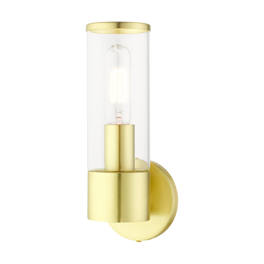 1 Lt Satin Brass ADA Single Sconce