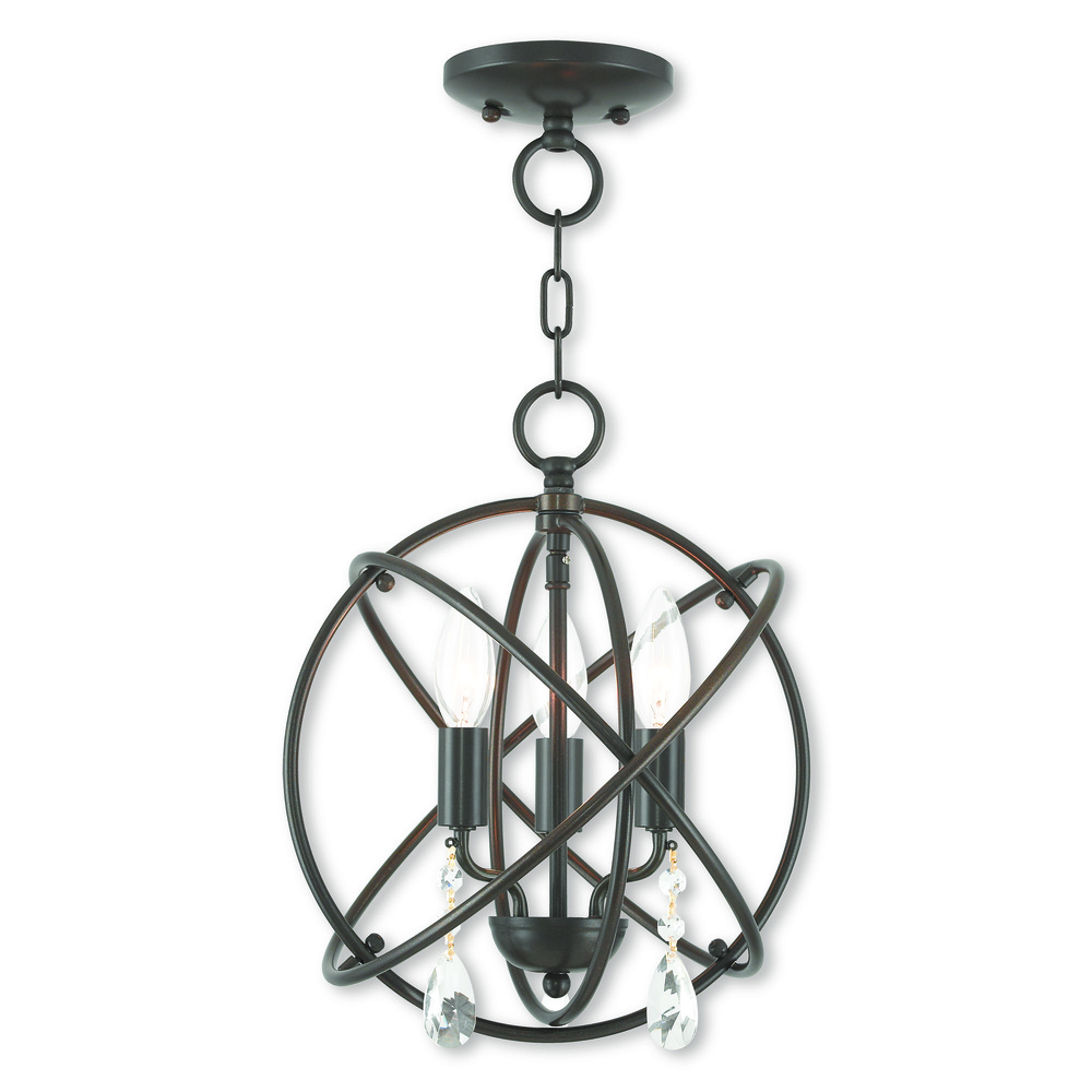 3 Light EBZ Mini Chandelier/Flush Mount