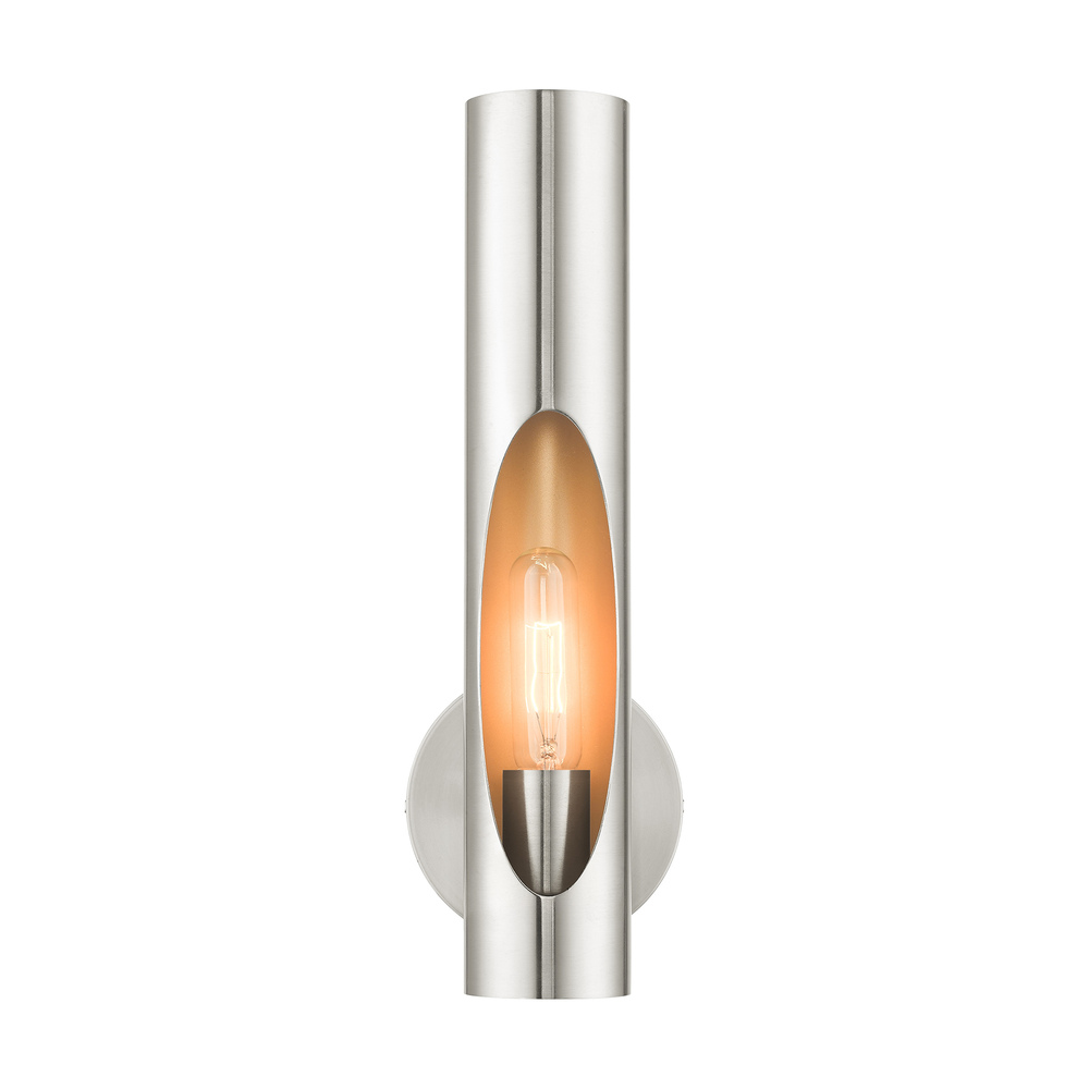 1 Lt Brushed Nickel ADA Single Sconce