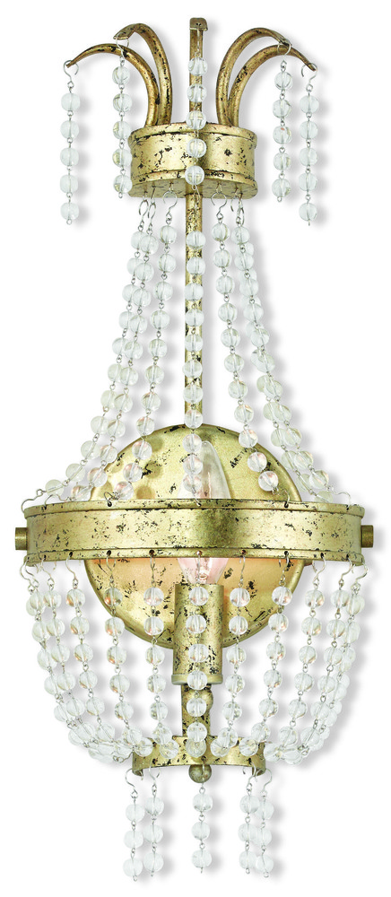 1 Light Winter Gold Wall Sconce