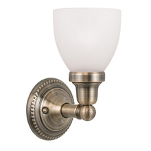  1021-01 - 1 Light Antique Brass Bath Light