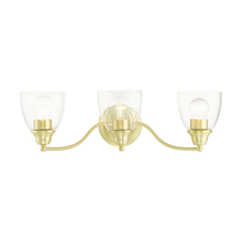 Livex Lighting 15133-12 - 3 Lt Satin Brass Vanity Sconce