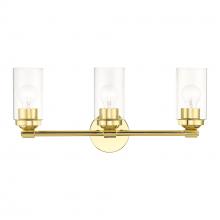  18083-02 - 3 Light Polished Brass Vanity Sconce