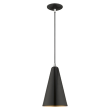  41175-68 - 1 Lt Shiny Black Mini Pendant