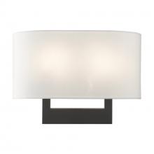 Livex Lighting 45221-04 - 2 Light Black Medium ADA Sconce