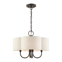  45806-92 - 4 Lt English Bronze  Chandelier