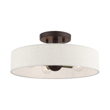 Livex Lighting 46037-07 - 4 Lt Bronze Semi Flush Mount