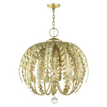 Livex Lighting 46235-28 - 5 Lt Winter Gold Chandelier