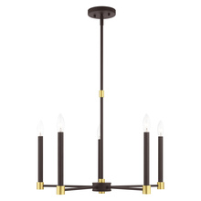  46885-07 - 5 Lt Bronze Chandelier