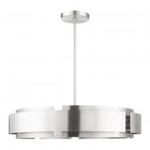  49418-91 - 7 Lt Brushed Nickel Pendant Chandelier