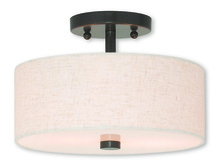 Livex Lighting 52133-92 - 2 Light English Bronze Ceiling Mount