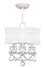  6303-03 - 3 Light White Mini Chandelier/Ceiling Mount