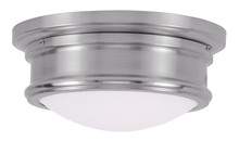  7341-91 - 2 Light Brushed Nickel Ceiling Mount