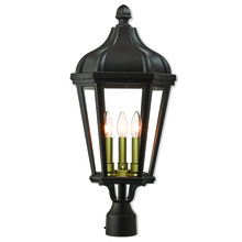  76194-07 - 3 Lt BZ Outdoor Post Top Lantern