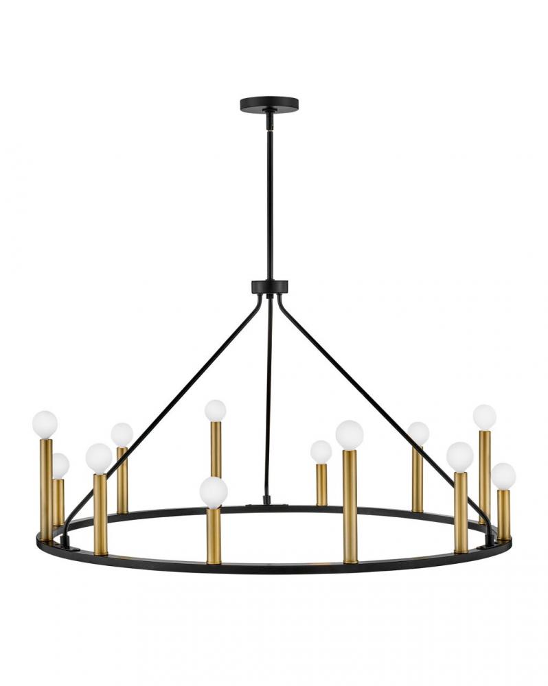 Large Single Tier Chandelier