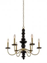 Kalco Allegri 031550-039 - Piedra 6 Light Chandelier