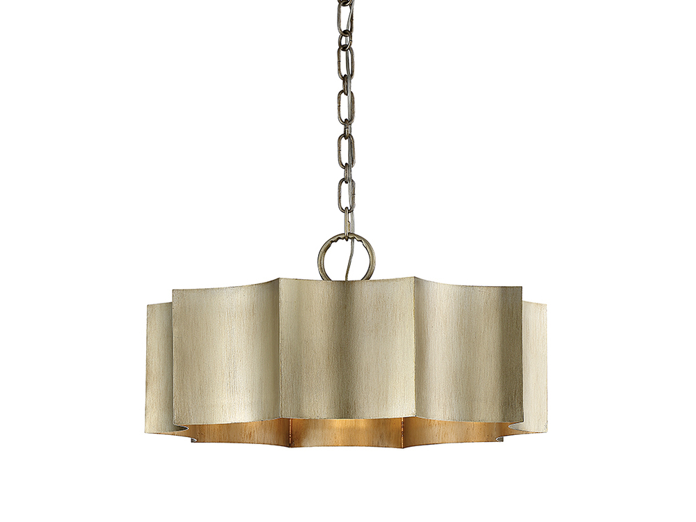 Shelby 3-Light Pendant in Silver Patina