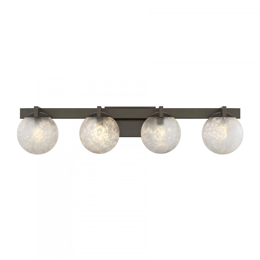 Darien 4-Light Bathroom Vanity Light in Mediterranean Bronze