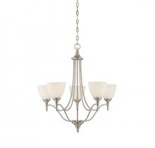  1-1001-5-SN - Herndon 5-Light Chandelier in Satin Nickel