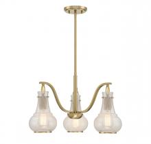 Savoy House 1-4418-3-322 - Adams 3 LT Chandelier in Warm Brass