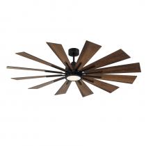 Savoy House 60-760-12AO-89 - Farmhouse 60" LED Ceiling Fan in Matte Black