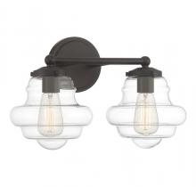 Savoy House M80072ORB - 2-light Bathroom Vanity Light In Oil Rubbed Bronze