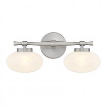 Savoy House 8-1050-2-SN - Barrow 2-Light Bathroom Vanity Light in Satin Nickel