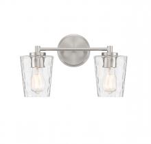 Savoy House 8-5606-2-SN - Ballas 2-Light Bathroom Vanity Light in Satin Nickel