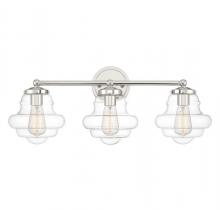 Savoy House M80073PN - 3-light Bathroom Vanity Light In Polished Nickel