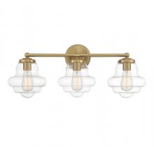 Savoy House M80073NB - 3-light Bathroom Vanity Light In Natural Brass