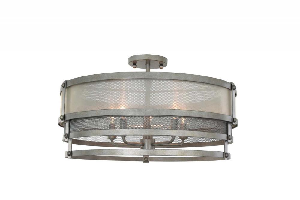 Delano 24 Inch Semi Flush Mount