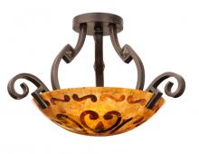  4269AC/ECRU - Ibiza 23 Inch Semi Flush Mount