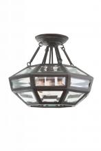  503340HB - Pompano 16 Inch Semi Flush Mount