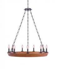 Kalco 505555BI - Lansdale 9 Light Chandelier